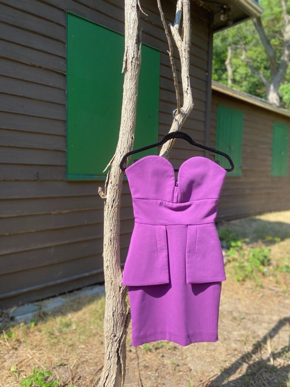 AQ/AQ PURPLE VENDELA MINI DRESS SIZE US 2 UK 6